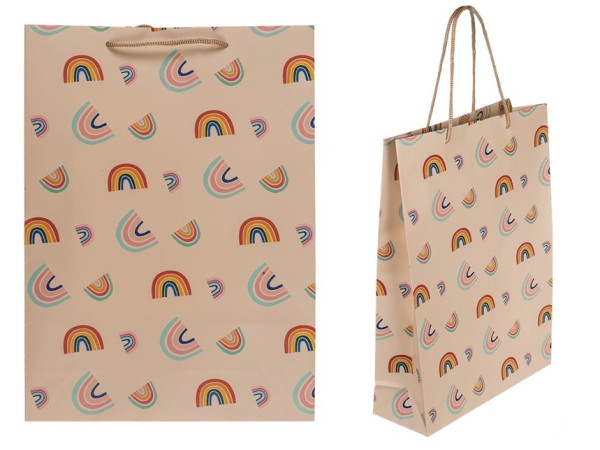 Tragtasche A4 - Regenbogen
