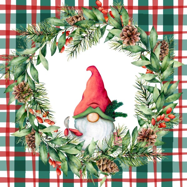 Serviette - XS - Cocktail Weihnachten