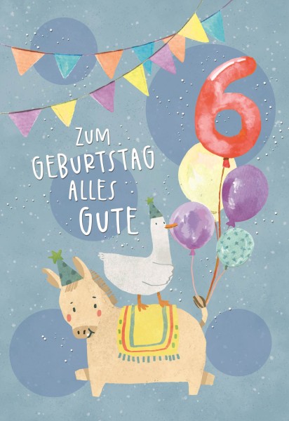 Zahlengeburtstag Kinder - 6er