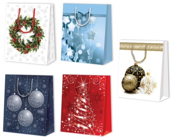Weihnachten Tragtaschen sortiert A5