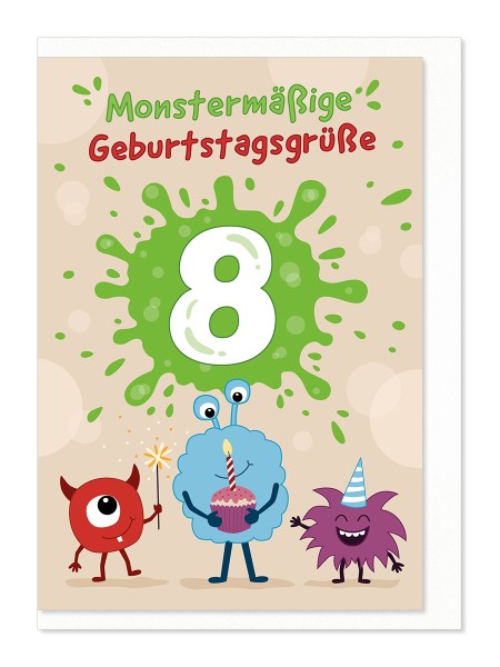 Zahlengeburtstag Kinder - 8er