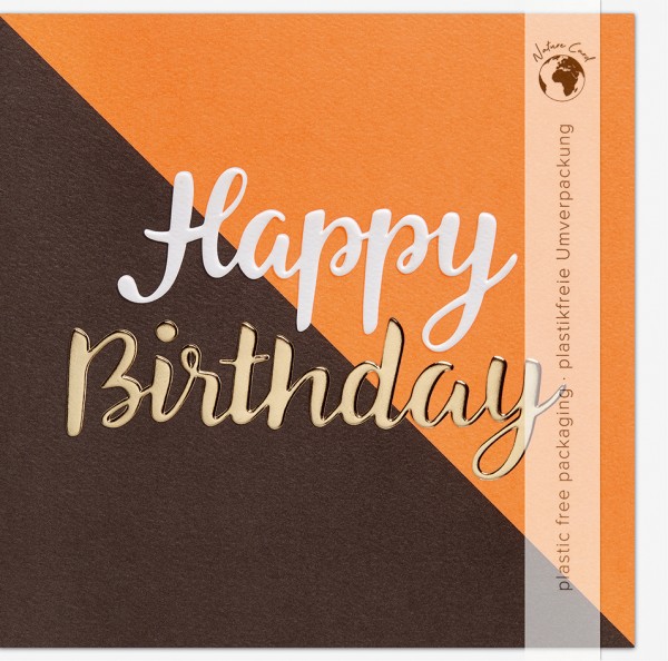 Geburtstag - Good Vibes Nature - Plastikfrei (Quadratisch)