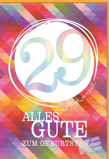 Zahlengeburtstag 29er