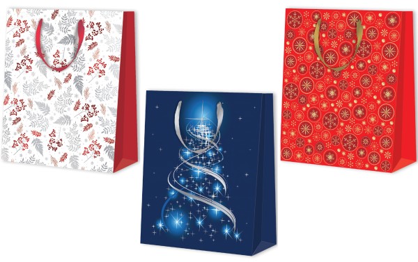 Weihnachten Tragtaschen sortiert A4