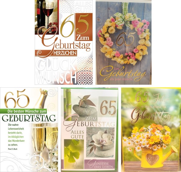 Online Serie Geburtstag 65er