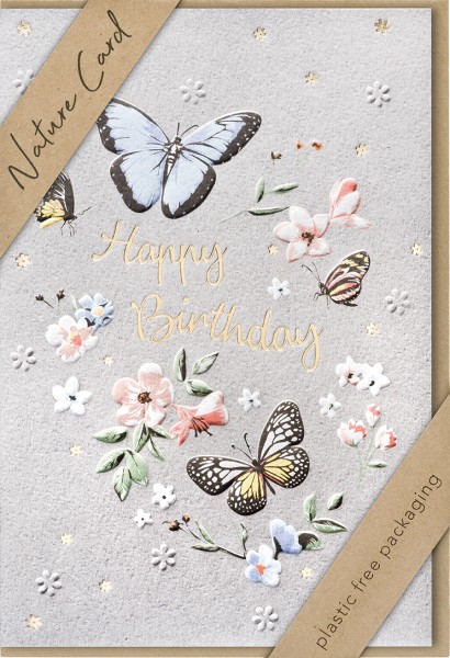 Geburtstag - Nature Card - Plastikfrei