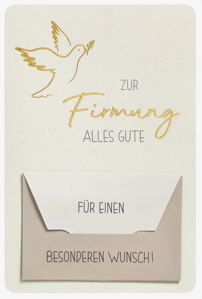 Firmung - Nature Card - Plastikfrei Geld