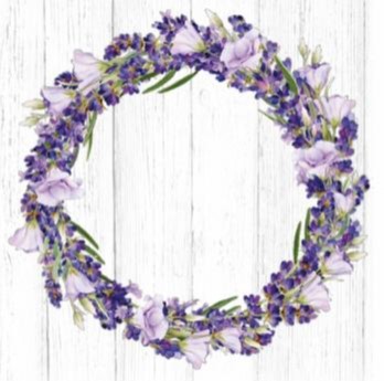 Serviette - Blume