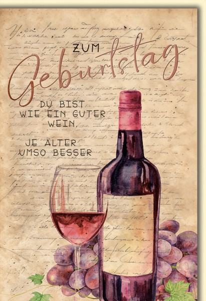 Geburtstag - Wein