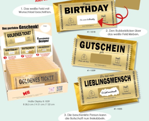 Zusatz - Goldenes Ticket