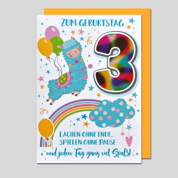 Zahlengeburtstag Kinder - 3er