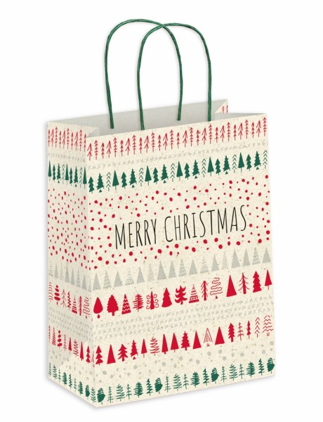 Weihnachten Tragtaschen A4 Natur