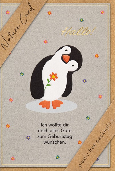 Geburtstag - Nature Card - Plastikfrei