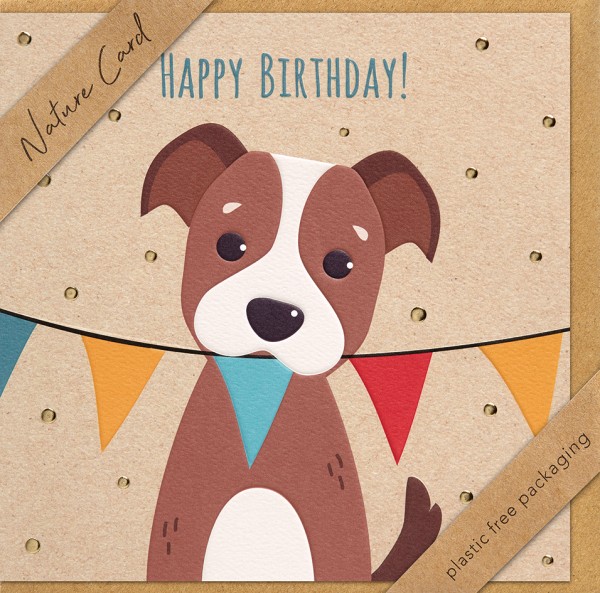 Geburtstag - Nature Card - Plastikfrei (Quadratisch)