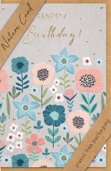 Geburtstag - Nature Card - Plastikfrei