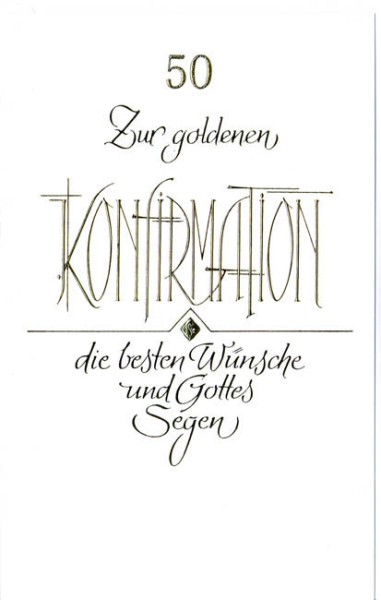 Goldene Konfirmation !