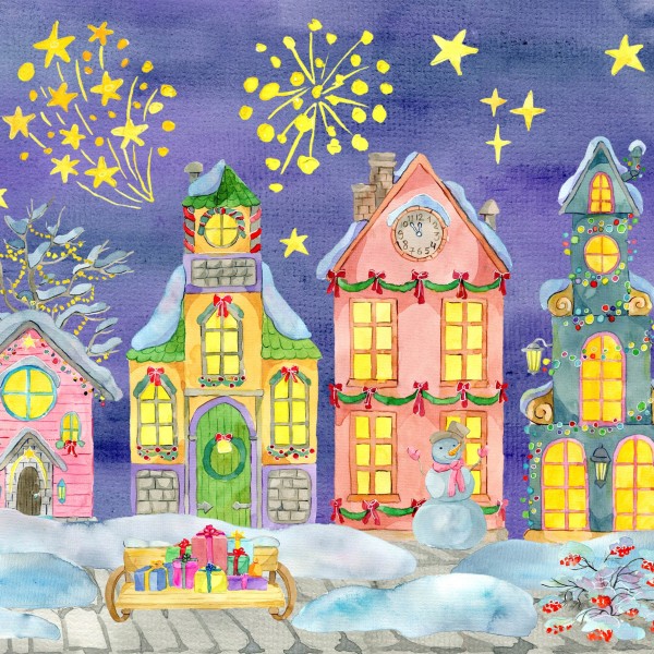 Serviette - Weihnachten