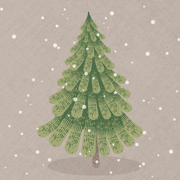Serviette - XS - Cocktail Weihnachten