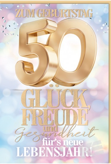 Zahlengeburtstag 50er