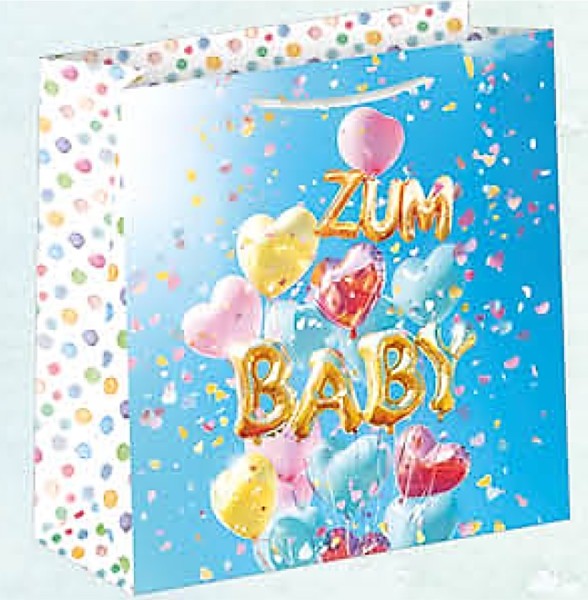 Tragtasche A4 quadratisch Baby