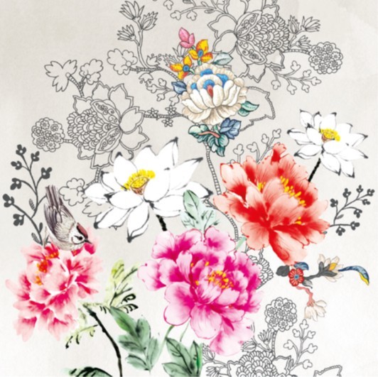 Serviette - Blume