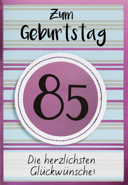 Zahlengeburtstag 85er