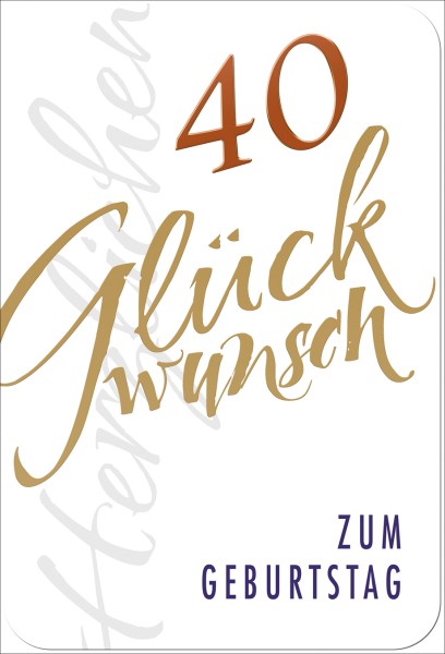 Zahlengeburtstag 40er