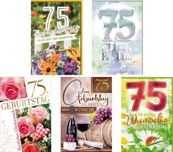 Online Serie Geburtstag 75er