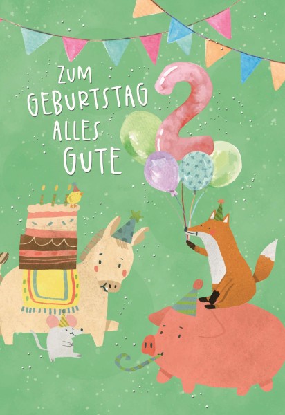 Zahlengeburtstag Kinder - 2er