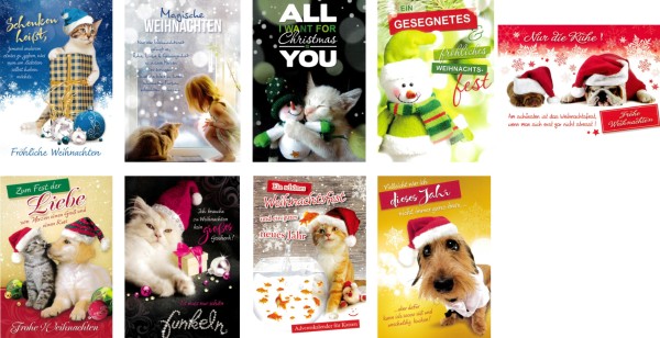Postkarten Weihnachten