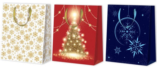 Weihnachten Tragtaschen sortiert A4