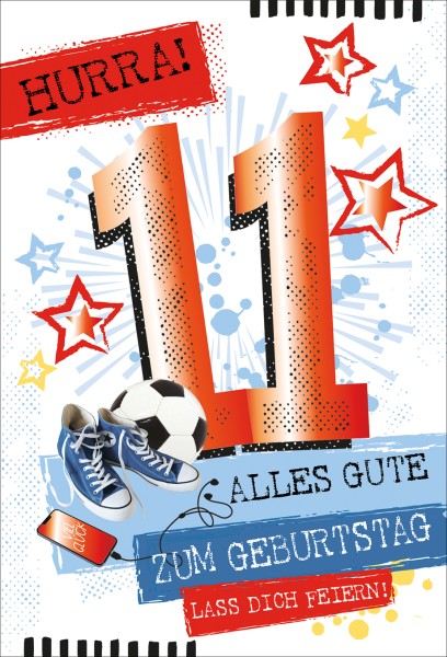 Zahlengeburtstag Kinder - 11er