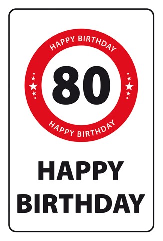 Geburtstag A4 - Format - 80er