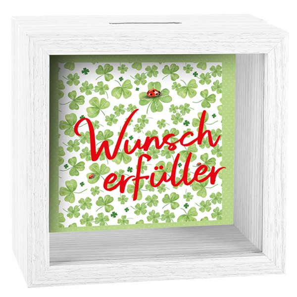 Spardose Holz Rahmen - Wunscherfüller