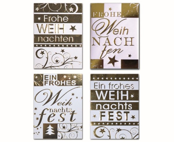 Weihnachten - Anhänger 4er