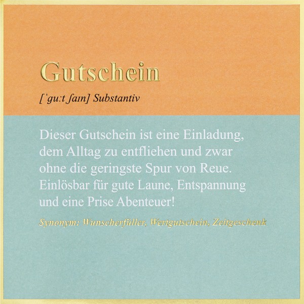 Gutschein - SimplyGold - Plastikfrei (Quadratisch)
