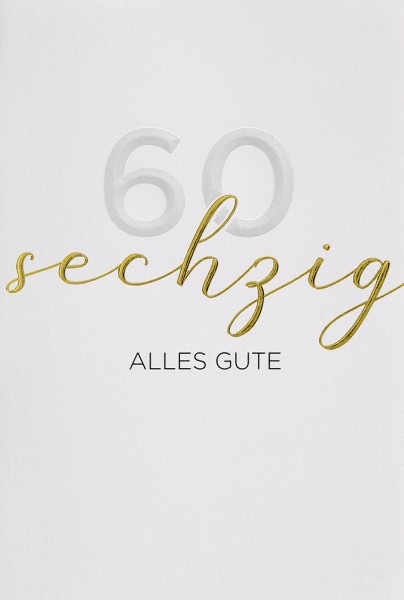 Zahlengeburtstag 60er