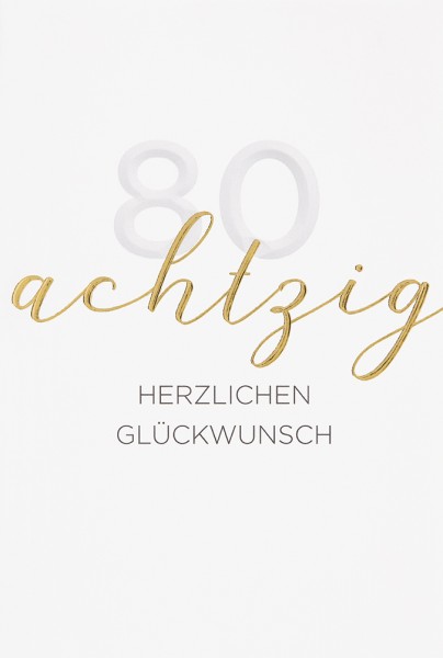 Zahlengeburtstag 80er