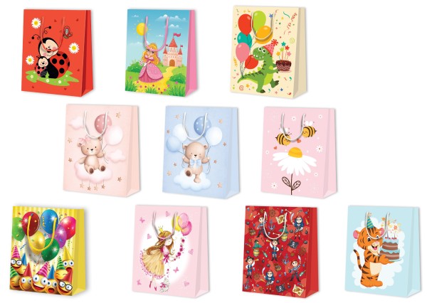 Tragtasche sortiert A4 - Kinder