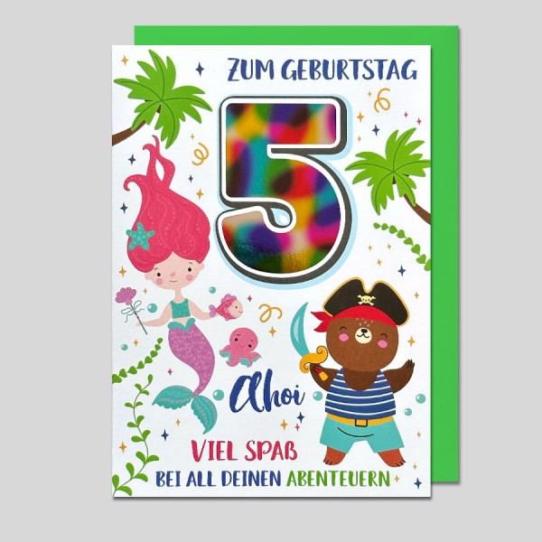 Zahlengeburtstag Kinder - 5er