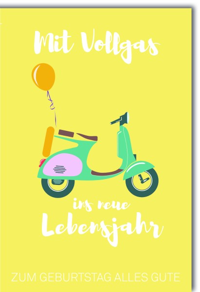 Geburtstag - Moped