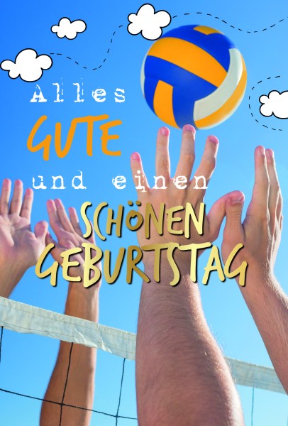 Geburtstag - Volleyball