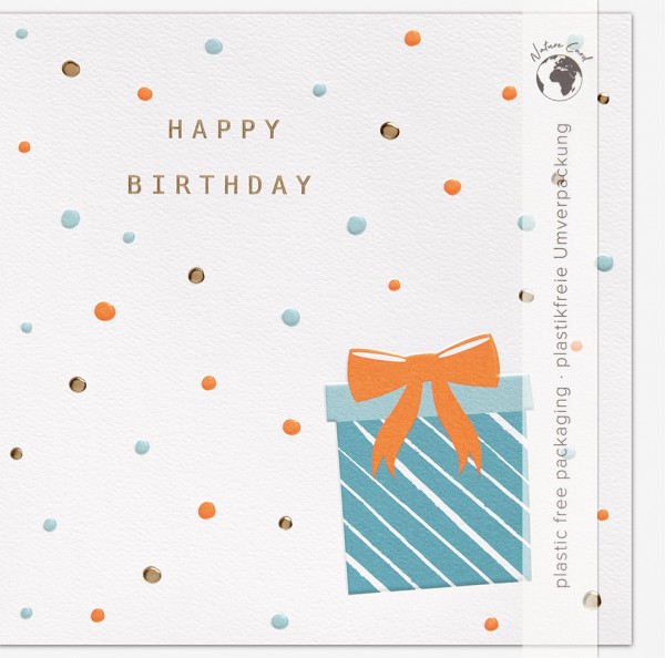 Geburtstag - Good Vibes Nature - Plastikfrei (Quadratisch)