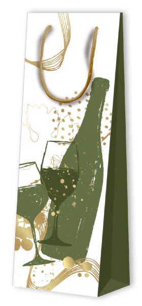 Tragtasche Flasche - Papier