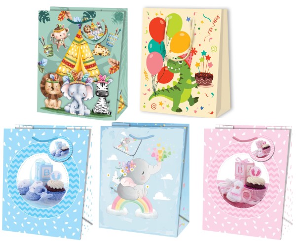 Tragtasche sortiert A5 - Kinder