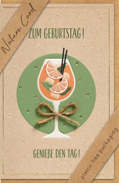 Geburtstag - Nature Card - Plastikfrei