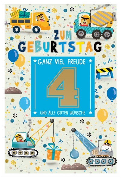 Zahlengeburtstag Kinder - 4er