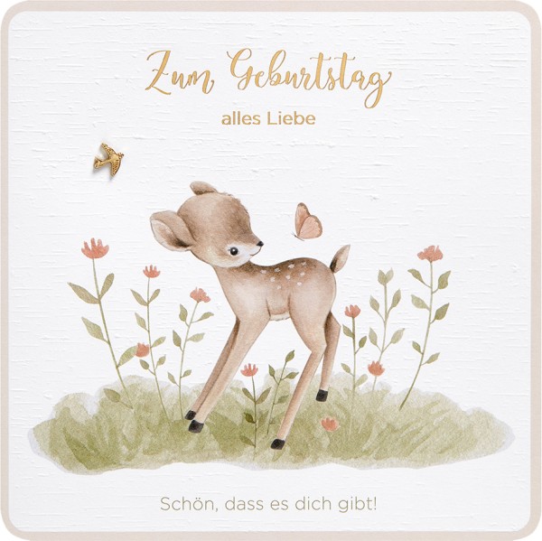 Geburtstag - Finest Nature - Plastikfrei (Quadratisch)