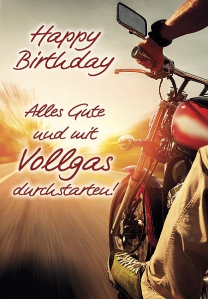 Geburtstag - Motorrad