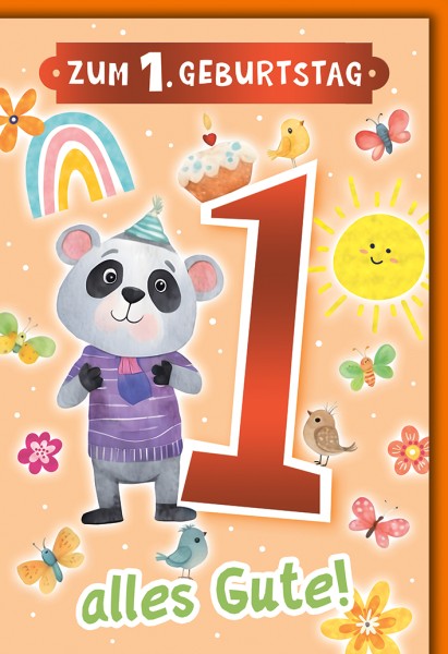 Zahlengeburtstag Kinder - 1er